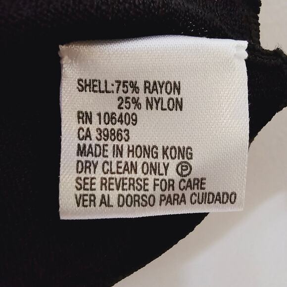 NWT Antonio Melani Black Knit Twist Front Y2K Sleeveless Shirt Size L Large - Picture 9 of 9